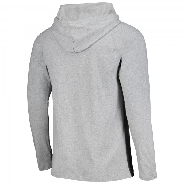 Футболка с длинным рукавом с капюшоном San Antonio Spurs Stadium Essentials Atrium Raglan - Heather Gray