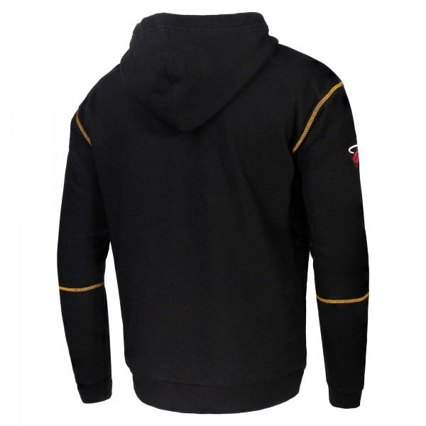 Unisex Stadium Essentials Miami Heat Black Monument Pullover Hoodie