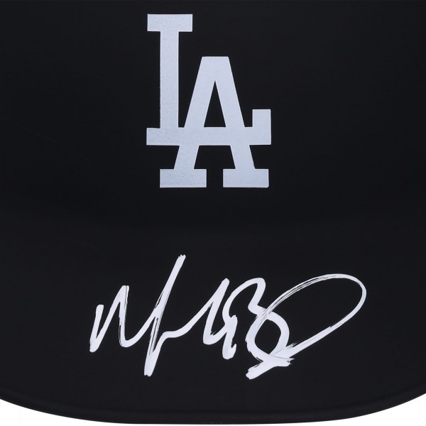 Mookie Betts Los Angeles Dodgers Autographed Fanatics Authentic Black Matte Rawlings Mini Batting Helmet