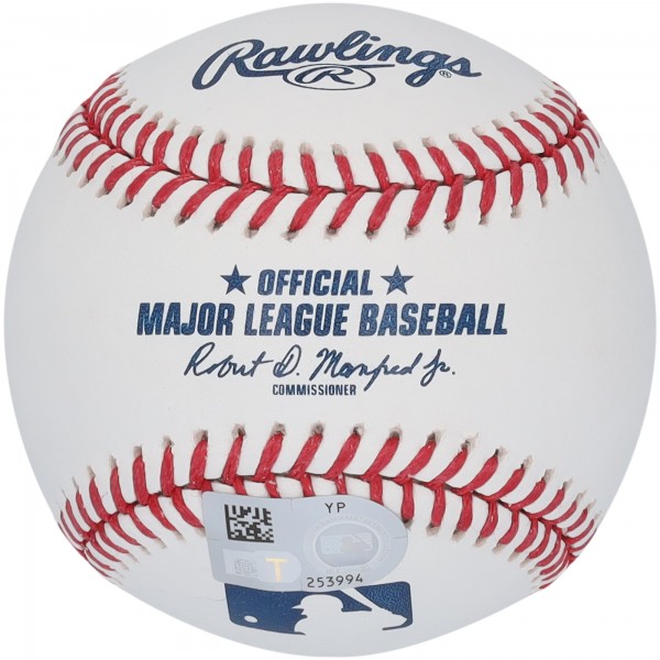 Mookie Betts Los Angeles Dodgers Autographed Fanatics Authentic Baseball with Here To Play Inscription