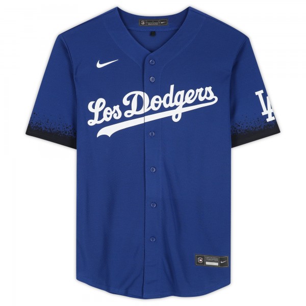Mookie Betts Los Angeles Dodgers Autographed Fanatics Authentic Nike City Connect Replica Jersey