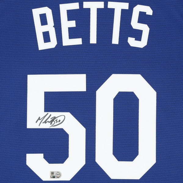 Mookie Betts Los Angeles Dodgers Autographed Fanatics Authentic Nike City Connect Replica Jersey