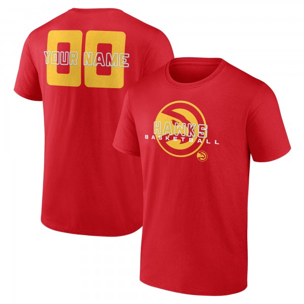 Именная футболка Atlanta Hawks Stellar - Red