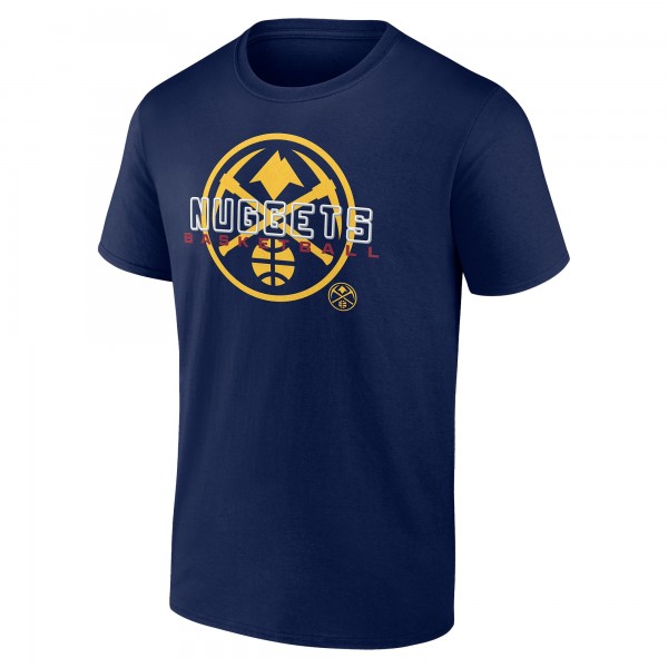 Denver Nuggets Navy Stellar Personalized Name & Number T-Shirt