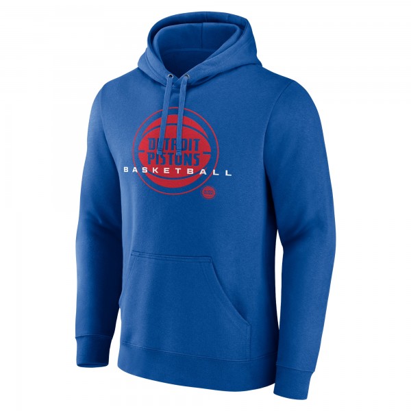 Detroit Pistons Blue Stellar Personalized Name & Number Pullover Hoodie