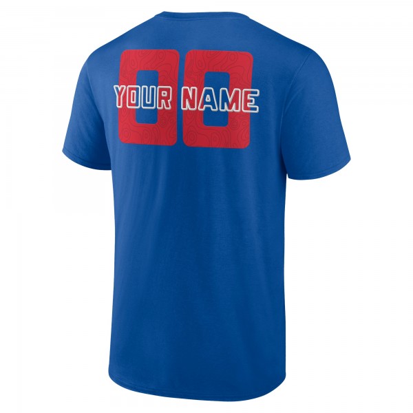 Detroit Pistons Blue Stellar Personalized Name & Number T-Shirt