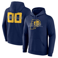 Indiana Pacers Navy Stellar Personalized Name & Number Pullover Hoodie