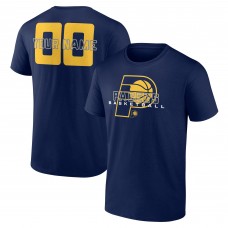 Indiana Pacers Navy Stellar Personalized Name & Number T-Shirt