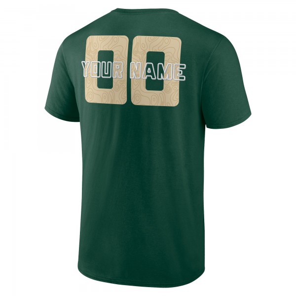 Milwaukee Bucks Hunter Green Stellar Personalized Name & Number T-Shirt
