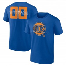 New York Knicks Blue Stellar Personalized Name & Number T-Shirt