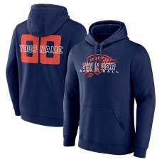 Толстовка Oklahoma City Thunder Navy Stellar Personalized Name & Number