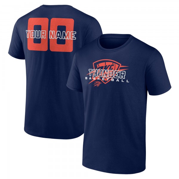 Именная футболка Oklahoma City Thunder Navy Stellar