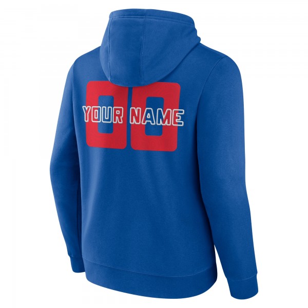Philadelphia 76ers Royal Stellar Personalized Name & Number Pullover Hoodie