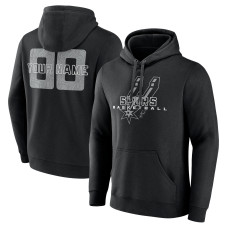 Именная толстовка San Antonio Spurs Black Stellar Name & Number