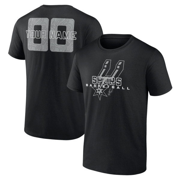 Именная футболка San Antonio Spurs Black Stellar Name & Number
