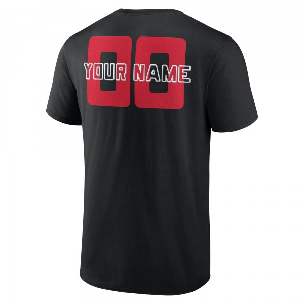 Toronto Raptors Black Stellar Personalized Name & Number T-Shirt