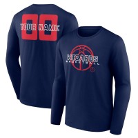 Washington Wizards Navy Stellar Personalized Name & Number Long Sleeve T-Shirt