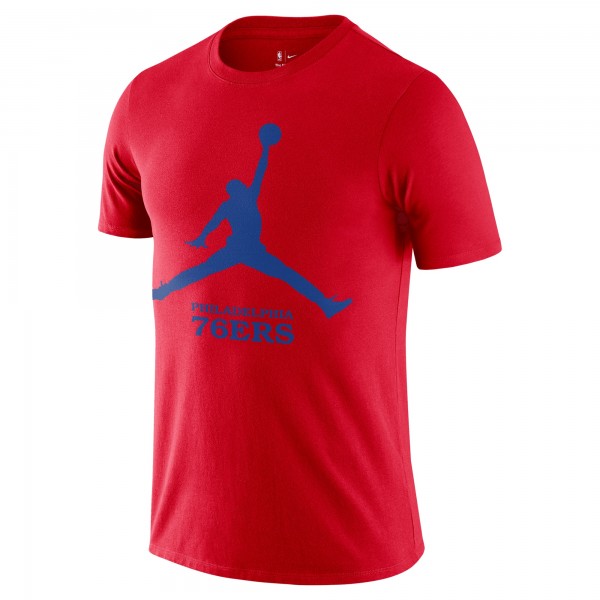 Philadelphia 76ers Nike Red Essential Jumpman T-Shirt