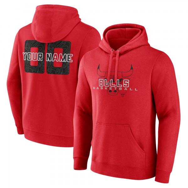 Именная толстовка Chicago Bulls Red Stellar