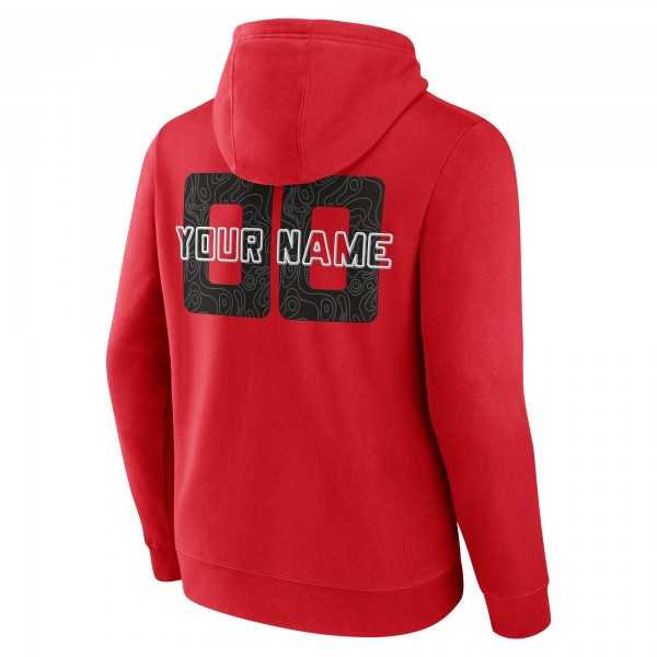 Именная толстовка Chicago Bulls Red Stellar