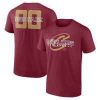 Cleveland Cavaliers Wine Stellar Personalized Name & Number T-Shirt