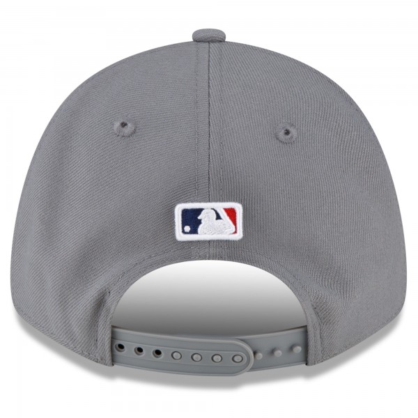 Бейсболка Los Angeles Dodgers New Era 2023 NL West Division Champions Locker Room 9FORTY - Gray