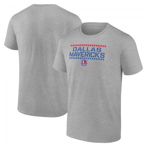Футболка Dallas Mavericks Fanatics Hoops For Troops Training - Heather Gray