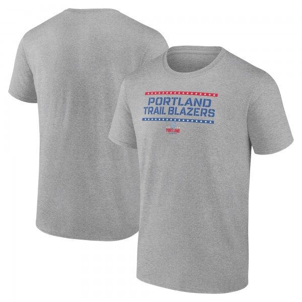 Футболка Portland Trail Blazers Hoops For Troops Training - Heather Gray
