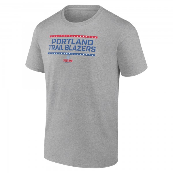 Футболка Portland Trail Blazers Hoops For Troops Training - Heather Gray