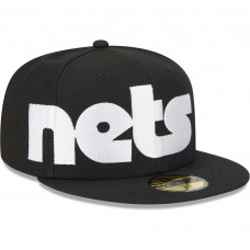 Бейсболка Brooklyn Nets New Era Black Checkerboard UV 59FIFTY