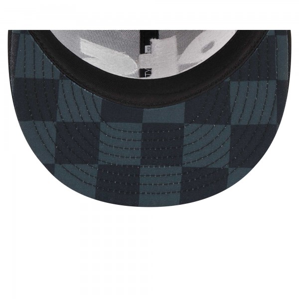 Бейсболка Brooklyn Nets New Era Black Checkerboard UV 59FIFTY