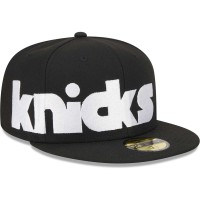 Бейсболка New York Knicks New Era Checkerboard UV 59FIFTY - Black