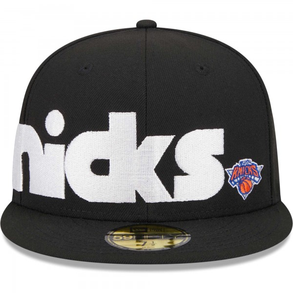 Бейсболка New York Knicks New Era Checkerboard UV 59FIFTY - Black