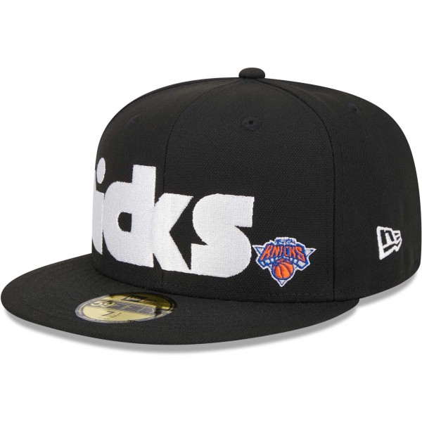 Бейсболка New York Knicks New Era Checkerboard UV 59FIFTY - Black