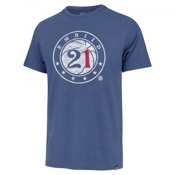 Футболка Joel Embiid Philadelphia 76ers 47 Player Logo Vintage - Royal