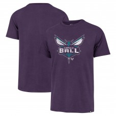 Футболка LaMelo Ball Charlotte Hornets 47 Player Logo Vintage - Purple