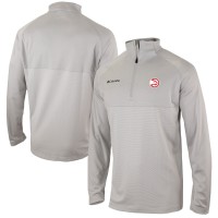 Кофта на короткой молнии Atlanta Hawks Columbia Omni-Wick Rockin It - Heather Gray