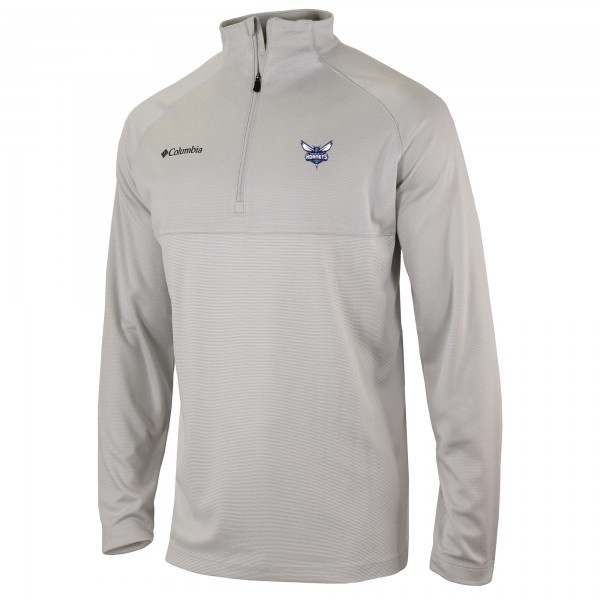 Кофта на короткой молнии Charlotte Hornets Columbia Omni-Wick Rockin It - Heather Gray