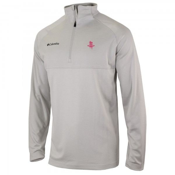 Кофта на короткой молнии Houston Rockets Columbia Omni-Wick Rockin It - Heather Gray