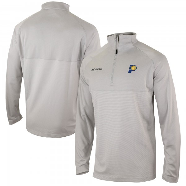 Кофта на короткой молнии Indiana Pacers Columbia Omni-Wick Rockin It - Heather Gray