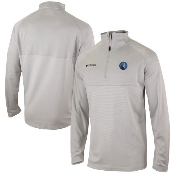 Кофта на короткой молнии Minnesota Timberwolves Columbia Omni-Wick Rockin It - Heather Gray