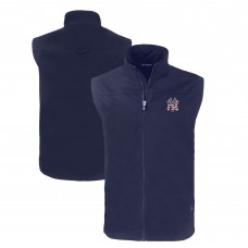New York Yankees Cutter & Buck Navy Stars & Stripes Charter Eco Recycled Full-Zip Vest