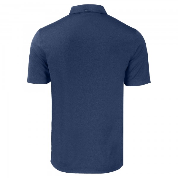 Los Angeles Dodgers Cutter & Buck Heather Navy Stars & Stripes Forge Eco Stretch Recycled Polo