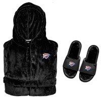 Халат и тапочки Oklahoma City Thunder ISlide Hooded Phantom - Black
