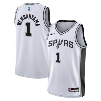 Подростковая San Antonio Spurs Victor Wembanyama Nike White Swingman Jersey - Association Edition