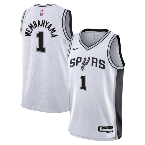 Подростковая San Antonio Spurs Victor Wembanyama Nike White Swingman Jersey - Association Edition