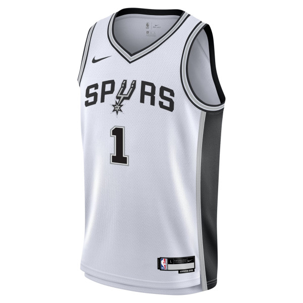 Подростковая San Antonio Spurs Victor Wembanyama Nike White Swingman Jersey - Association Edition