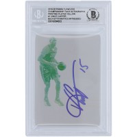 Vince Carter Atlanta Hawks Autographed 2019-20 Panini Flawless Printing Plate #1 #1/1 Beckett Fanatics Witnessed Authenticated Card