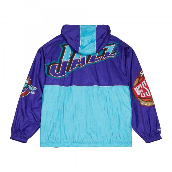 Ветровка на короткой молнии Utah Jazz Mitchell & Ness Hardwood Classics Team OG 2.0 Anorak - Purple