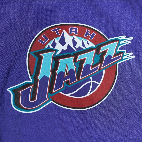 Ветровка на короткой молнии Utah Jazz Mitchell & Ness Hardwood Classics Team OG 2.0 Anorak - Purple